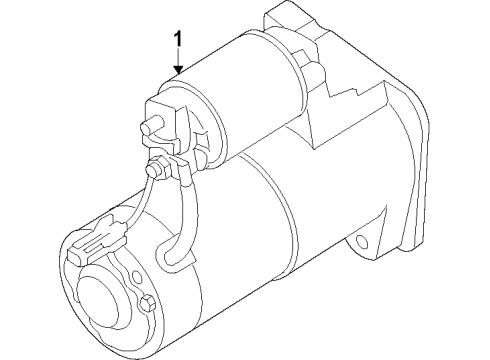 2019 Nissan NV1500 Starter Motor Assembly-Starter REMAN Diagram for 23300-1PE0AR