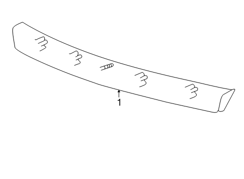 1999 Dodge Intrepid High Mount Lamps Lamp-Deck Lid Diagram for 4574615AC