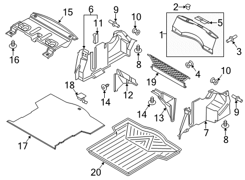 2016 Lincoln MKZ Interior Trim - Rear Body Handle Diagram for 6E5Z-54454A48-AAA