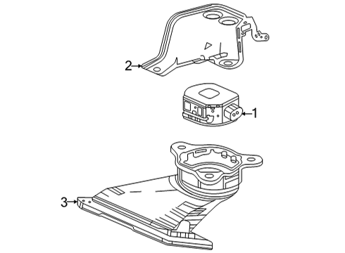 2021 Honda Insight Electrical Components BRKT, AVAS SPEAKER Diagram for 37451-TXM-A10