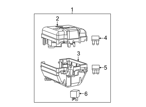 2021 Ram ProMaster City Fuse & Relay Micro Relay Diagram for 68405980AA