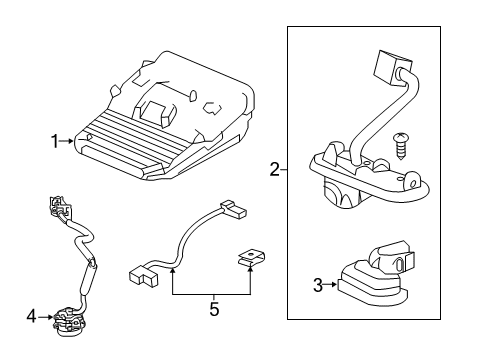 2015 Acura TLX Parking Aid Unit Assembly, Parking Diagram for 39670-TZ3-A01