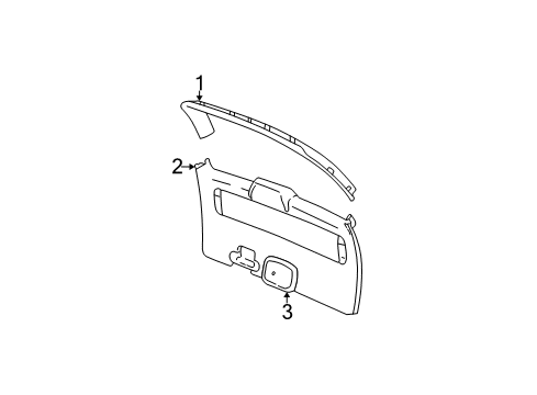 2006 Dodge Grand Caravan Interior Trim - Lift Gate Lamp-LIFTGATE Flood Lamp Diagram for 4685678AA