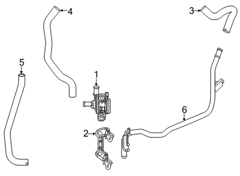 2020 Honda CR-V Water Pump BRACKET COMP Diagram for 1J215-5RD-H01
