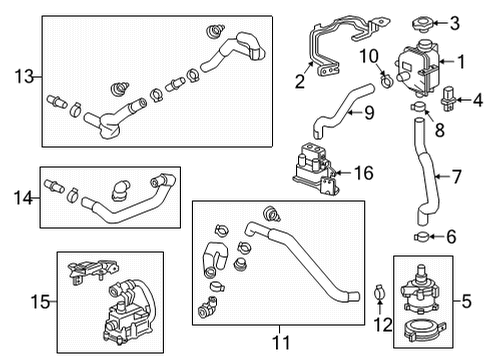 2022 Chevrolet Bolt EUV Radiator & Components Hose Assembly Diagram for 42761122