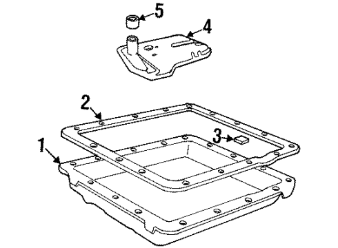 1993 Chevrolet C1500 Suburban Automatic Transmission Filter Diagram for 8684221