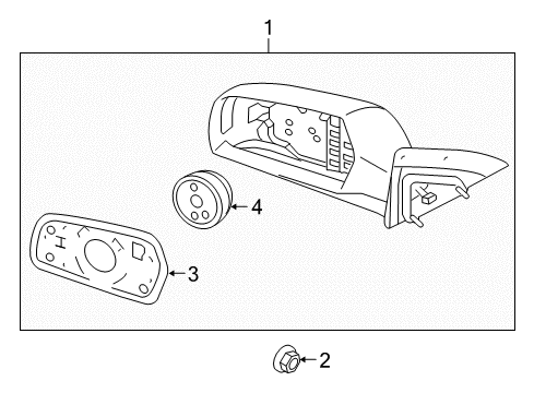 2010 Kia Optima Mirrors Outside Rear View Mirror Assembly, Right Diagram for 876202G110