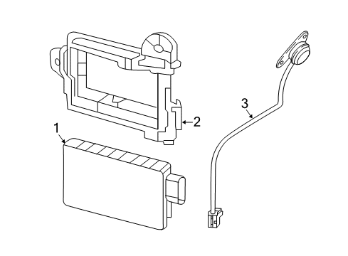 2018 Nissan Murano Lane Departure Warning Sensor Assembly-SOW Lamp, LH Diagram for 26675-5AA0A