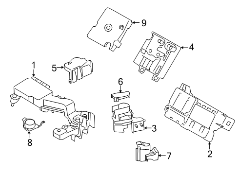 2019 BMW X5 Electrical Components B+ JUNCTION POINT, REAR Diagram for 61148717954