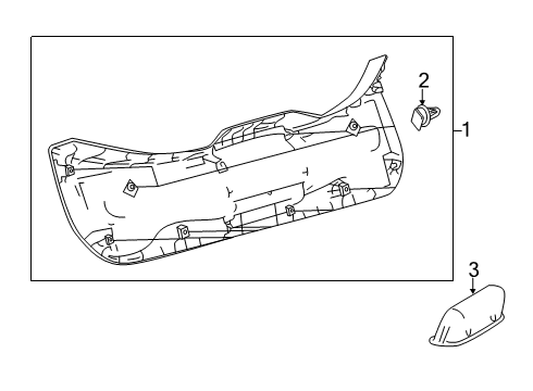 2020 Toyota Corolla Interior Trim - Lift Gate Gate Trim Panel Diagram for 64780-12080-C0