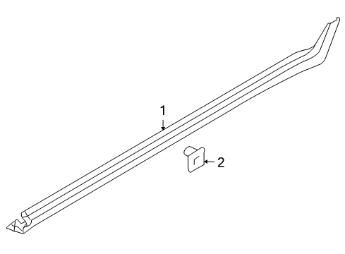 2011 Hyundai Veracruz Exterior Trim - Pillars, Rocker & Floor Pad Diagram for 87768-3J000