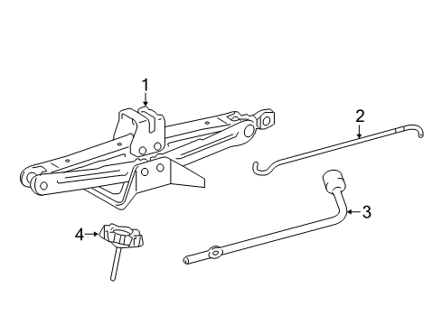 2019 Lexus NX300 Jack & Components Jack Sub-Assembly, PANTOGRAPH Diagram for 09111-0W150