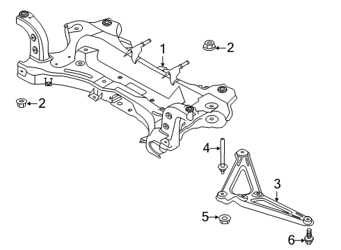 2020 Hyundai Veloster N Suspension Mounting - Front Bolt Diagram for 62492-S0000