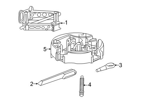 2018 Chevrolet Cruze Jack & Components Mount Bolt Diagram for 39033329