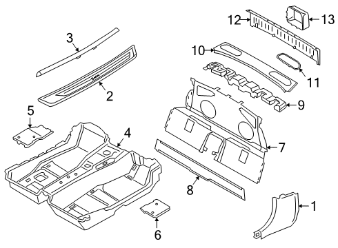 2022 BMW Z4 Interior Trim - Pillars Torx Bolt For Plastic Material Diagram for 07149113701