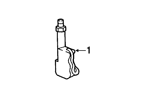 1995 Buick Roadmaster Antenna & Radio Bezel-Radio Antenna (Mast) Diagram for 10119662