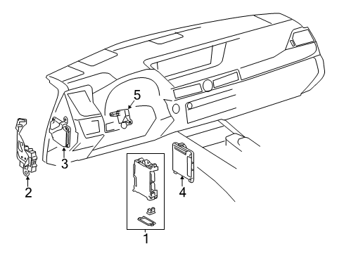 2016 Lexus RC F Fuse & Relay Driver Support Computer Assembly Diagram for 88150-24051