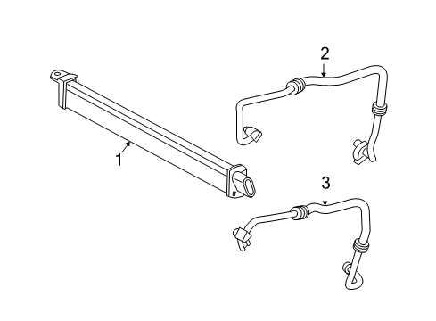 2004 BMW 745i Oil Cooler Oil Cooling Pipe Outlet Diagram for 17227516944