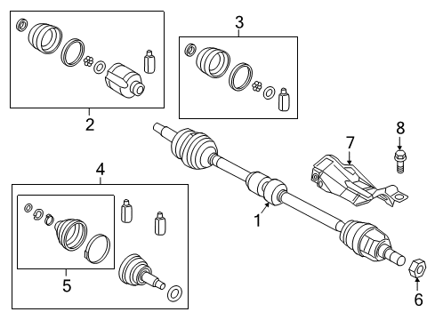 2017 Hyundai Elantra Drive Axles - Front Shaft Assembly-Drive, LH Diagram for 49500-F3200