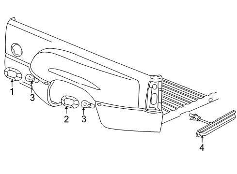 2007 GMC Sierra 3500 HD Bulbs Lamp Diagram for 16530177