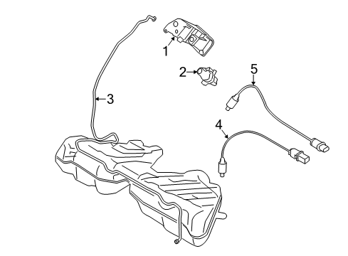 2018 BMW M6 Emission Components Lambda-Probe Bracket Diagram for 11787843161