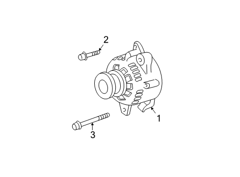 2007 Dodge Dakota Alternator ALTERNATR-Engine Diagram for 56041693AD