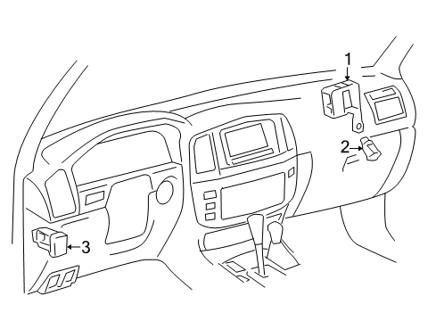 2006 Toyota Land Cruiser Tire Pressure Monitoring Switch Diagram for 84746-60030