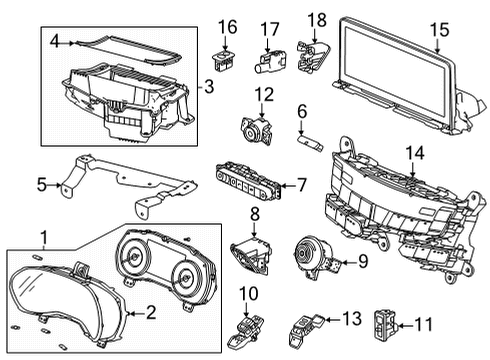 2021 Acura TLX Trunk Switch Assembly, Trunk Diagram for 35800-TGV-A01