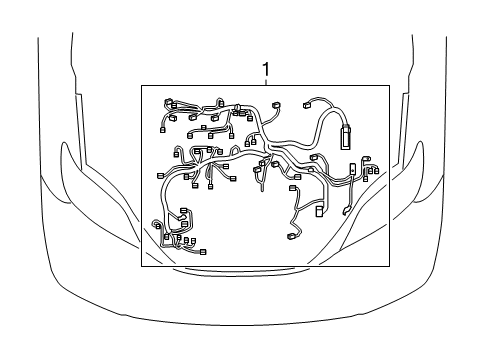 2016 Toyota Sienna Wiring Harness Engine Harness Diagram for 82121-08150