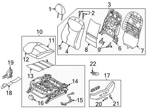 2015 Hyundai Elantra Heated Seats Wire-Release Diagram for 88504-3Y400