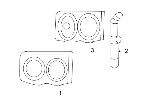 2009 Dodge Ram 2500 Headlamps Park And Turn Headlamp Diagram for 68003125AD