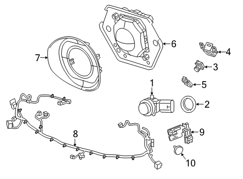 2019 Chrysler Pacifica Parking Aid Module-Parking Assist Diagram for 68193772AJ