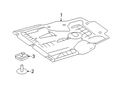 2019 Infiniti QX30 Splash Shields Cover-Under, Engine Diagram for 75830-5DD0A