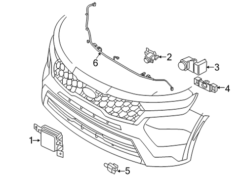 2021 Kia Sorento Controls - Instruments & Gauges Unit Assembly-IBU Diagram for 95400R5270