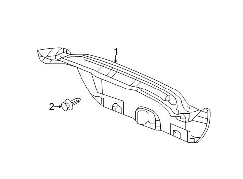 2014 Honda Civic Interior Trim - Trunk Lid Lining Assy., Trunk Lid *NH554L* (STONE GRAY) Diagram for 84620-TR3-A11ZA