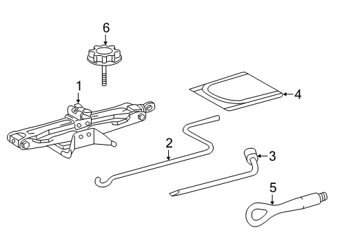 2021 Lexus RX350 Jack & Components Bag, Tool Diagram for 09120-48010