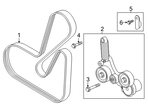 2013 Buick Regal Belts & Pulleys Serpentine Belt Diagram for 12605208