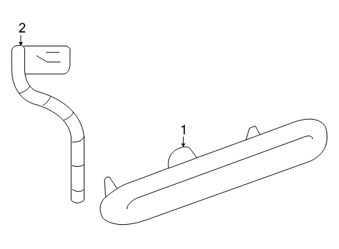 2010 Saturn Sky High Mount Lamps High Mount Lamp Diagram for 15885939