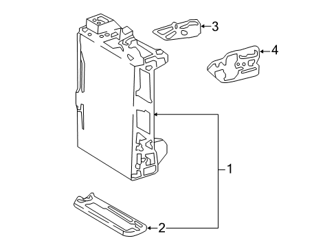 2019 Toyota Tundra Electrical Components Junction Block Cover Diagram for 82672-0C100