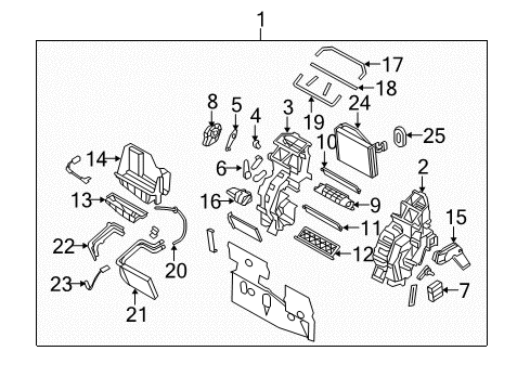 2007 Kia Rondo Air Conditioner THERMISTOR Assembly-A/C Diagram for 971801D000