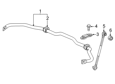 2021 Honda Accord Stabilizer Bar & Components - Front Bolt, Flange (10X74) Diagram for 90183-TVA-A00