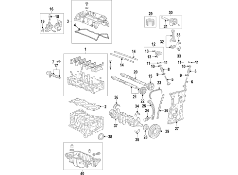 2020 Honda Fit Engine Parts, Mounts, Cylinder Head & Valves, Camshaft & Timing, Oil Pan, Oil Pump, Crankshaft & Bearings, Pistons, Rings & Bearings, Variable Valve Timing Rubber Assy., Transmission Mounting Diagram for 50850-T5R-A01