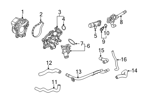 2021 Honda Clarity Powertrain Control Cover, Joint Diagram for 19317-5WJ-A00