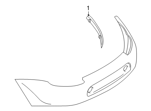 2003 BMW Z8 Rear Reflector Reflector Left Diagram for 63148380633