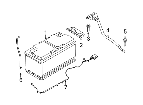 2019 Genesis G90 Battery Wiring Assembly-Battery Diagram for 91855-D2010