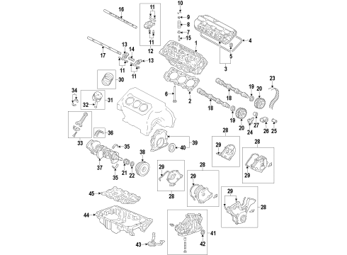 2013 Acura ZDX Engine Parts, Mounts, Cylinder Head & Valves, Camshaft & Timing, Oil Pan, Oil Pump, Crankshaft & Bearings, Pistons, Rings & Bearings, Variable Valve Timing Pulley, Timing Belt Drive Diagram for 13621-RV0-A01