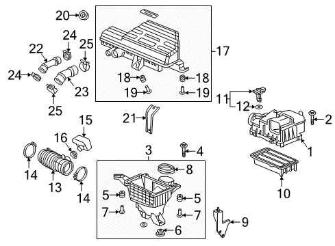 2022 Honda CR-V Air Intake CHAMBER ASSY, RESON Diagram for 17230-5PA-A10