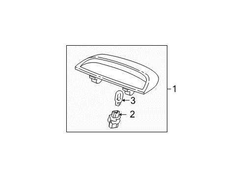 2005 Honda Accord Bulbs Lamp Unit *YR239L* (KI IVORY) Diagram for 34271-SDN-A01ZB