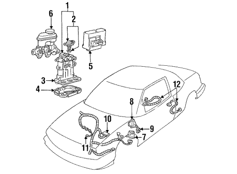 1993 Chevrolet Lumina Fuel Supply Fuel Tank Diagram for 12521977