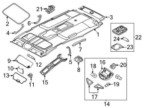 2007 Nissan Armada Sunroof Grip Assembly-Assist Diagram for 73940-5M003